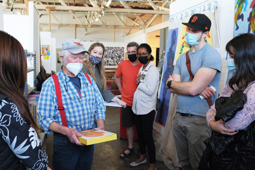 Art Visit with Bill Prochnow at his Studio in Oakland.